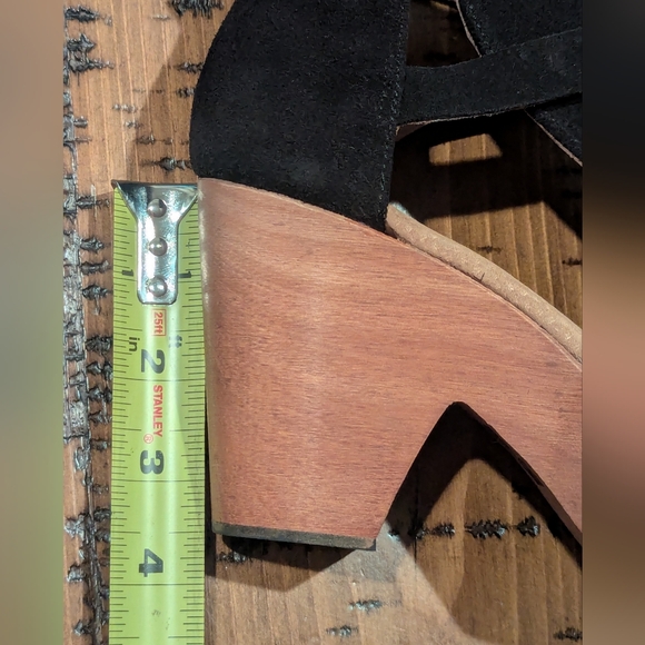 F.P. sz.6.5 (36.5) Cedar Clog Platform Suede - Picture 13 of 14